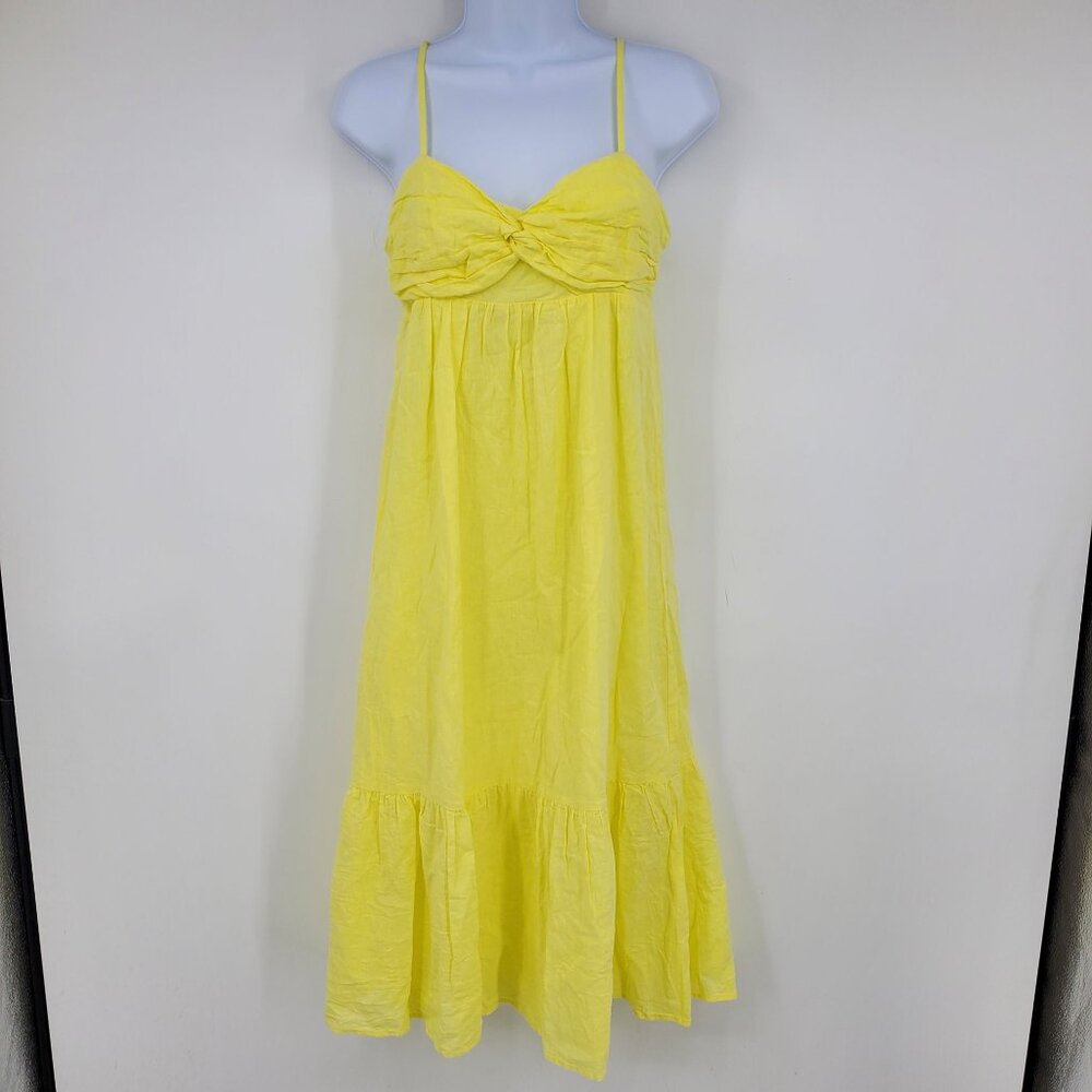 Banana Republic Y2K Look Fairy Babydoll Top Yellow Casual Summer Midi Sundress 2